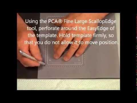 Parchment Craft - PCA Scalloped Rectangle Frame Tutorial
