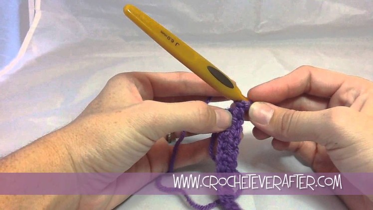 Single Crochet Tutorial #2: How to Single Crochet Into First Stitch Of Row