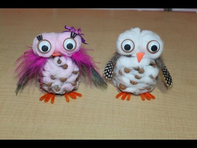 Snowy Pinecone Owl Craft (LONG VERSION) Tutorial Homeschool Fun Friday!
