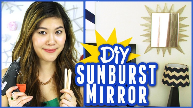 Spring Room Decor: Dollar Store Crafts- DIY Sunburst Mirror | DecorateYou