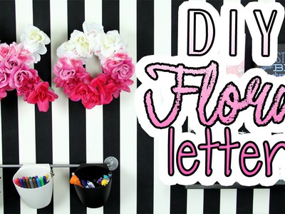 Spring Room Decor: Dollar Store Crafts- DIY Floral Letters | DecorateYou