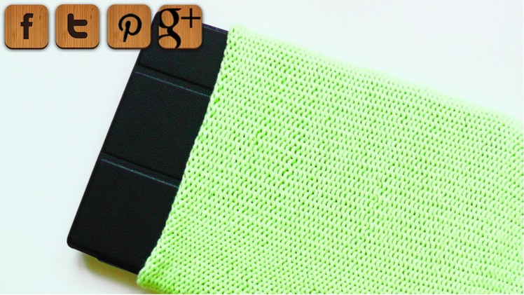 Tablet case knitting tutorial - © Woolpedia