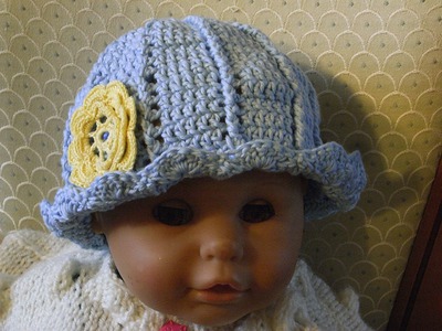Teil 2*Baby Mütze Häkeln*Sommer Mütze*Baby hat crochet*summer cap*Tutorial