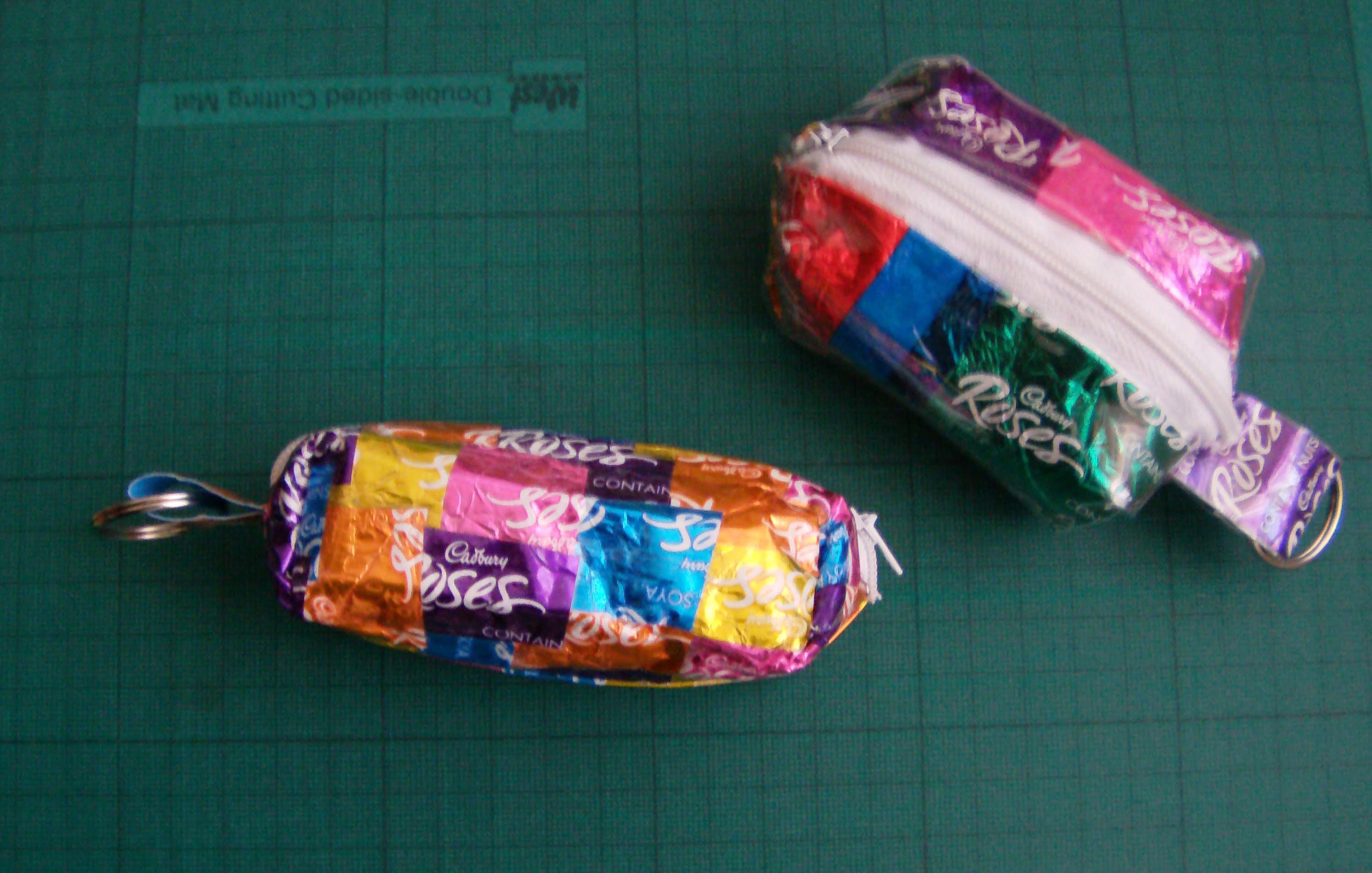 Tutorial Candy Wrapper Coin Purse (NoSew)