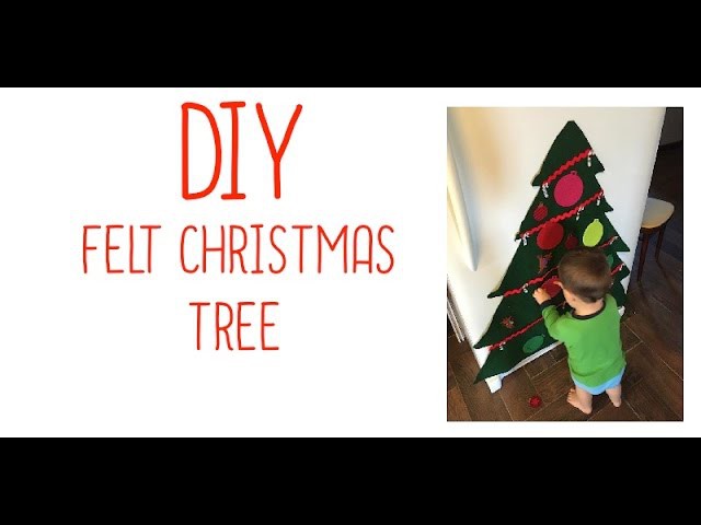VLOGMAS DAY 2 | DIY Felt Christmas Tree (toddler craft)