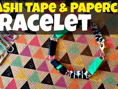 Washi Tape Paperclip Bracelet Craft Tutorial