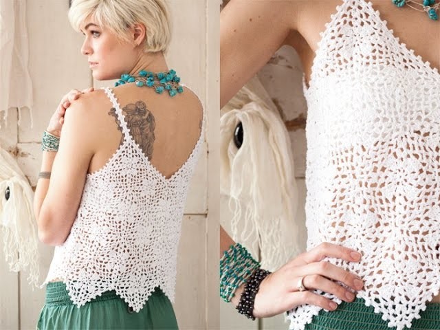 #11 Lace Tank, Vogue Knitting Crochet 2012