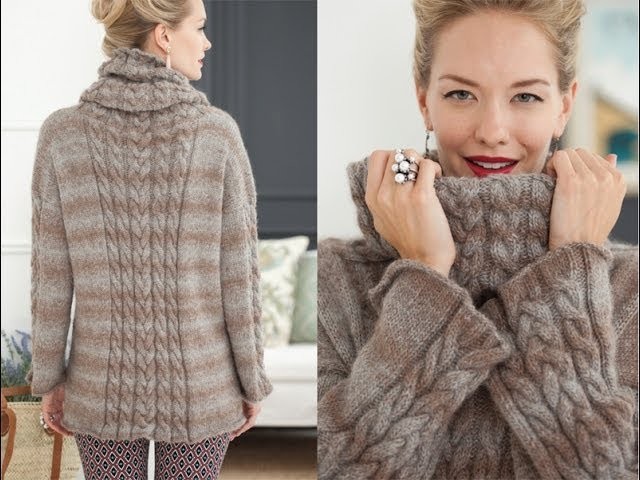 #18 Cable Pullover, Vogue Knitting Holiday 2013