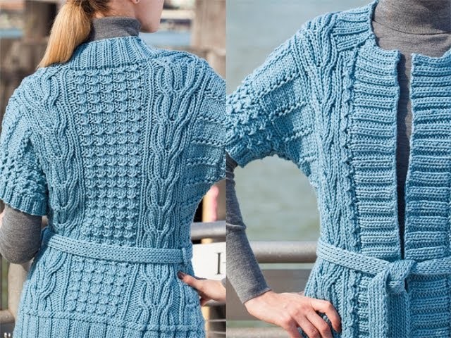 #20 Belted Tunic Cardi, Vogue Knitting Winter 2010.11