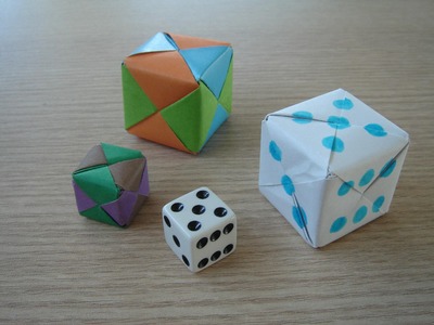3d origami - SONOBE CUBE - how to make instructions