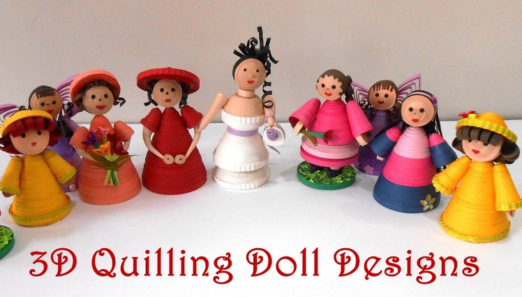 3D Quilling Doll Designs