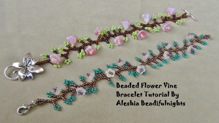 Beaded Flower Vine Bracelet Tutorial