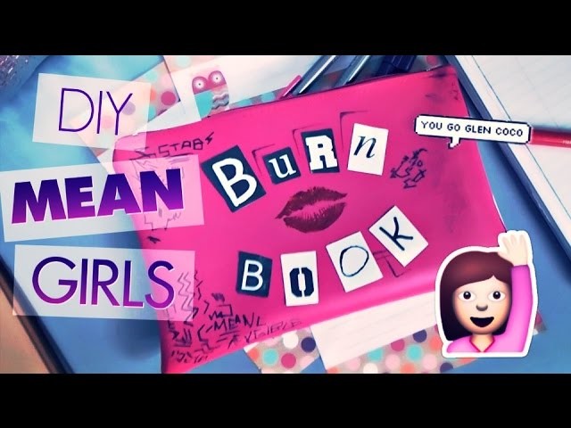Burn Book Pencil Case Diy How To Mean Girls Inspired