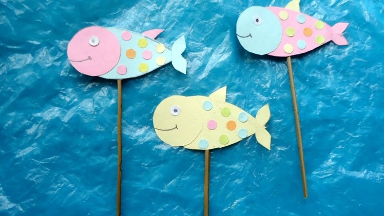 Create Smiley Fish Stick Puppets - DIY Crafts - Guidecentral