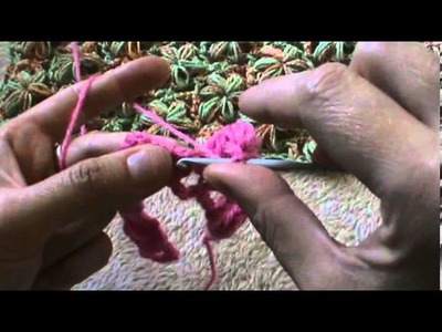 Crochet flower puff pattern