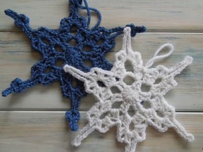(crochet) How To - Crochet a Snowflake