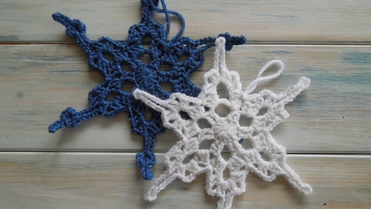 (crochet) How To - Crochet a Snowflake