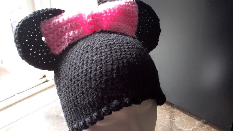 Crochet Minnie Mouse Beanie
