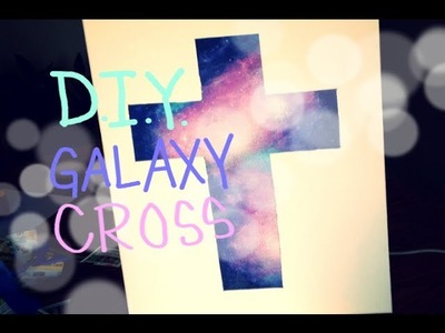 D.I.Y Galaxy Cross Painting