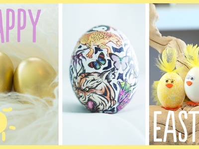 DIY | Awesome (Dye-Free) Easter Egg Decorations!!