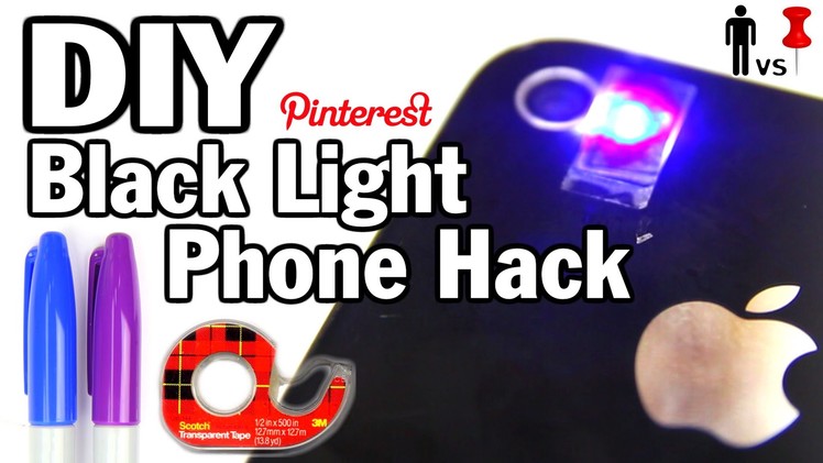 DIY Black Light Phone Hack - Man Vs. Pin #32