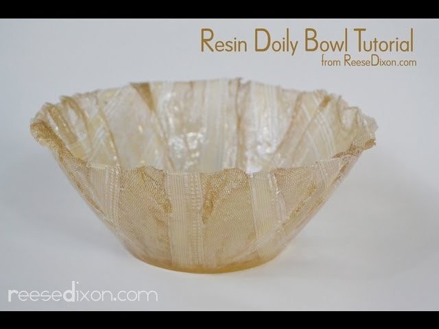 DIY Christmas Gift for Mom - Make a Lace Bowl out of resin!