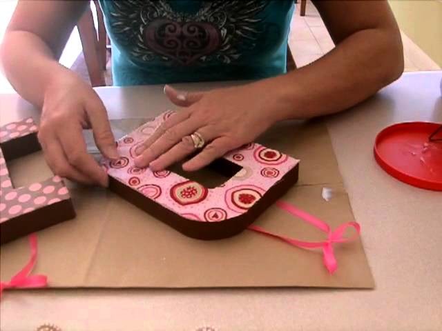 DIY Decorating Paper Mache Letters