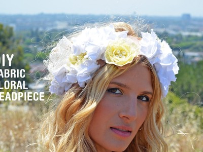 DIY Fabric Floral Headpiece Tutorial by Mr. Kate