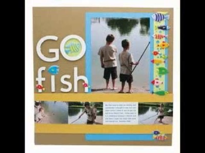 DIY Fishing scrapbook projects ideas