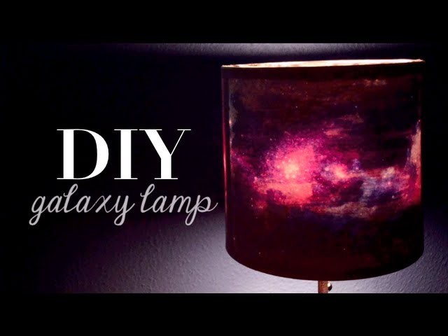 DIY Galaxy Print Lamp | Home Decor