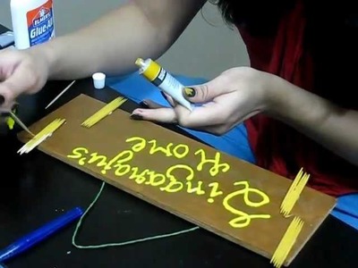 DIY How to make a nameboard