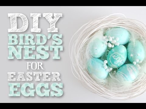 DIY nest for Easter Brunch. Paasnestjes ZELFMAKEN