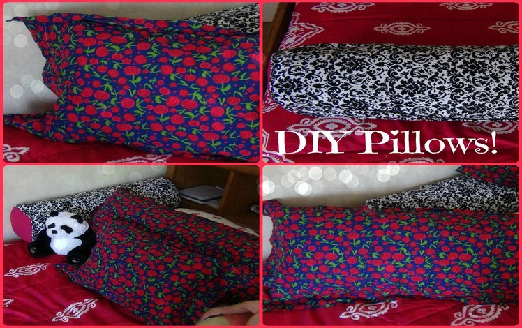 DIY Pillows! Body Pillow, Small Pillow, and Long Round Pillow ♥