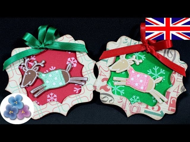 DIY Reindeer Christmas Ornaments Scrapbook Xmas Decorations Papercrafts & craft Mathie