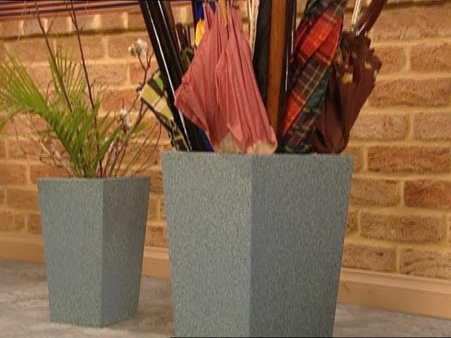 DIY Umbrella Stand and Matching Planter Box