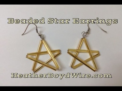 Easy Beaded Star Earrings