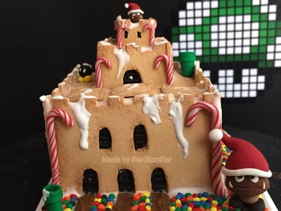 EPIC DIY Super Mario Castle Gingerbread House Polymer Clay Tutorial. Arcilla Polimérica