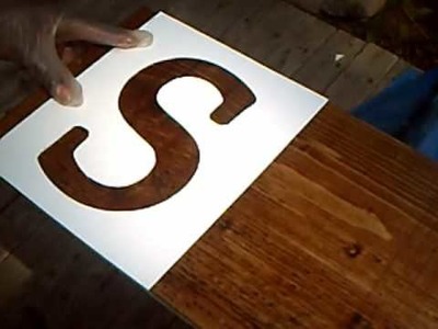 Guinness World Record Board Game Part 3: Stenciling Letters