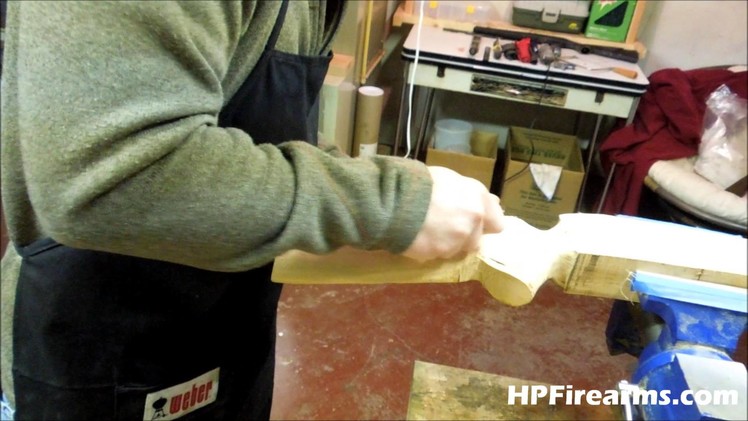 Hand Crafting a Gun Stock (Teaser) by HPFirearms