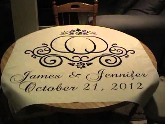 How To Apply Heat Applied Vinyl To A Wedding Aisle Runner