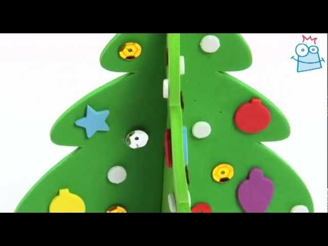 How to craft your own 3D foam Christmas tree