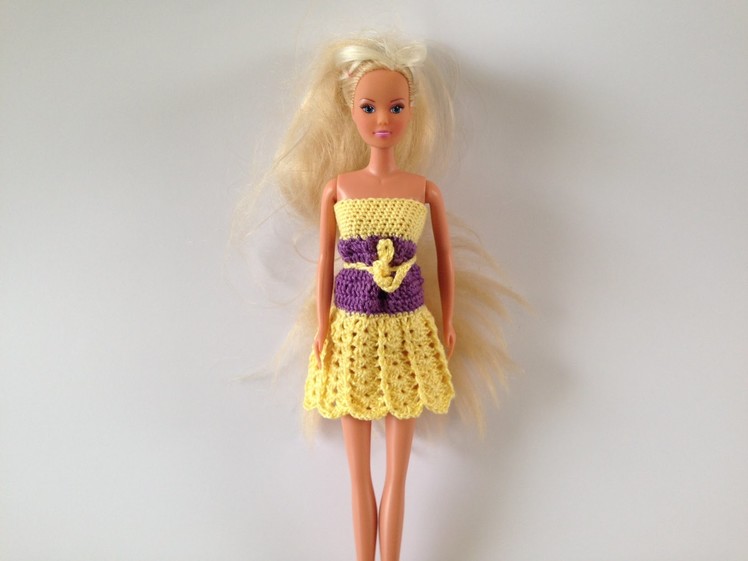 How to crochet barbie dress motif 2