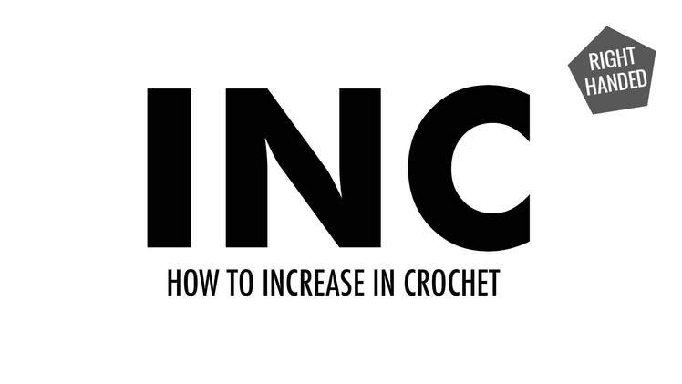 How to Increase for Crochet (INC):: Crochet Increase :: Right Handed