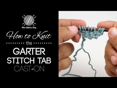How to Knit the Garter Stitch Tab Cast On for Triangular Shawls