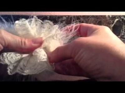 How to make a Baby Vintage Lace Feather Headband