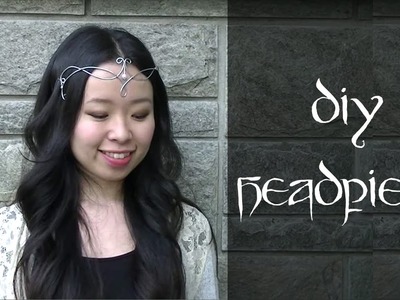 How to Make a Headpiece. Circlet with wire
