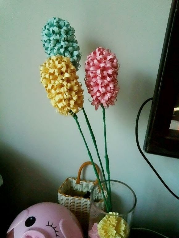 How to make origami Hyacinth flowers.