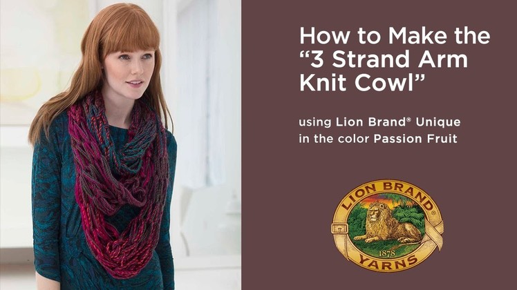 How to Make the "3 Strand Arm Knit Cowl"