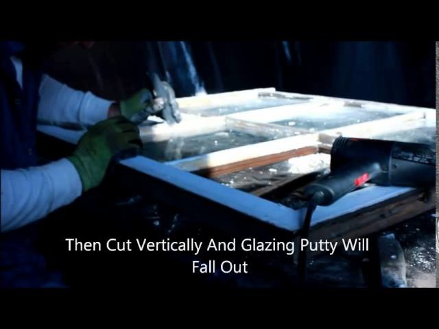 How To Removing Glazing Putty From An Old Wooden Sash Window