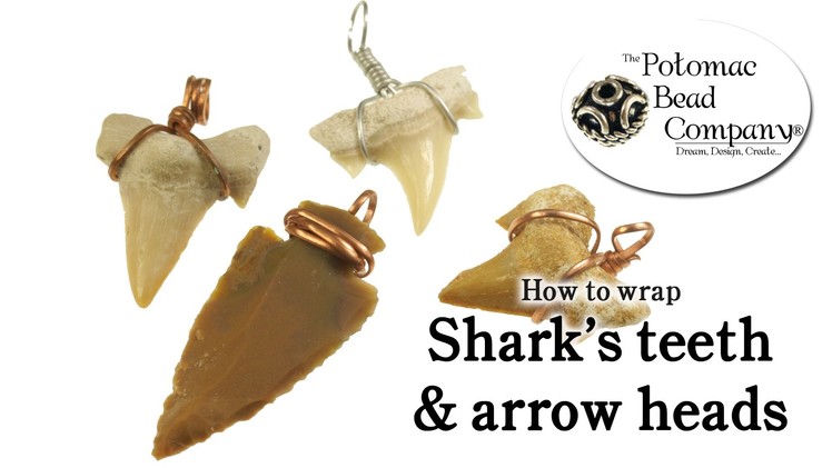 How to Wire Wrap Shark Teeth & Arrow Heads Easy DIY